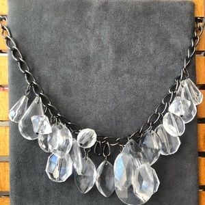 Express Gunmetal Statement Necklace